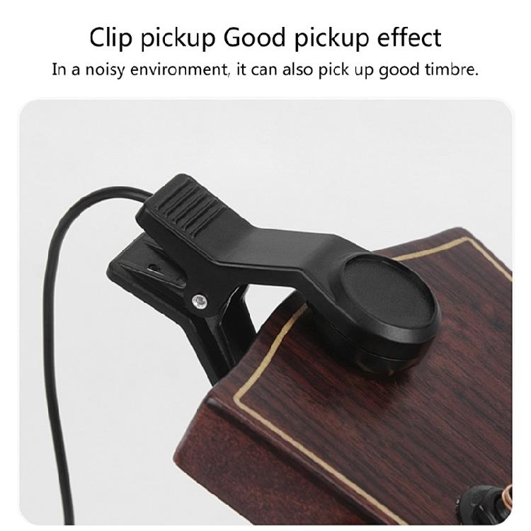 Acoustics Guitar Piezo Pickup Clip On Contact Microphones Piezo Pickup Easy to Use