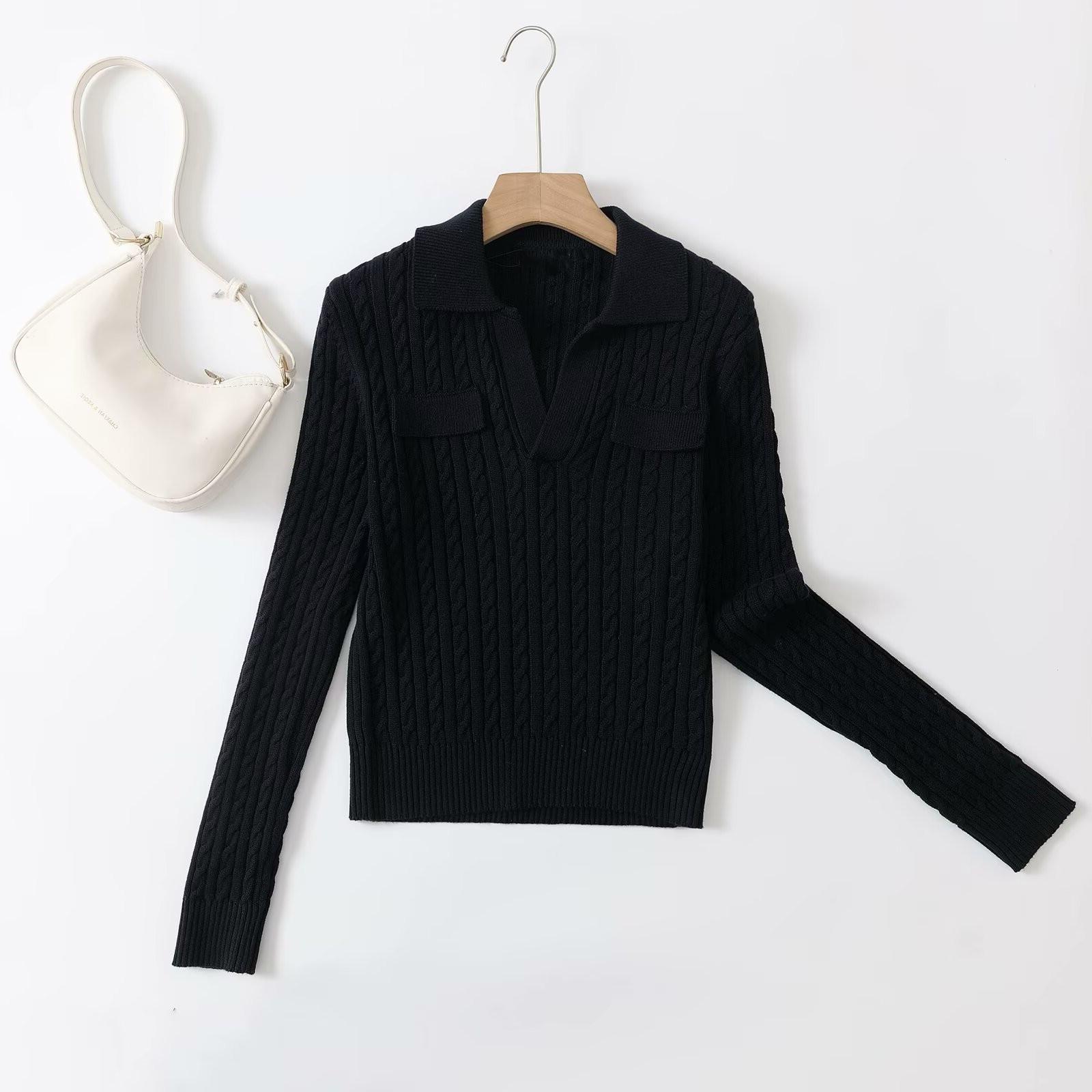 

Весенний женский вязаный свитер: Модный, Повседневный, Универсальный - 05725678401 XS