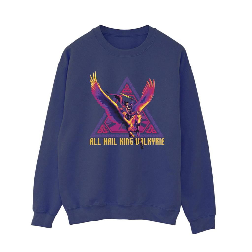 Marvel Womens/Ladies Thor Love And Thunder All Hail Valkyrie Sweatshirt