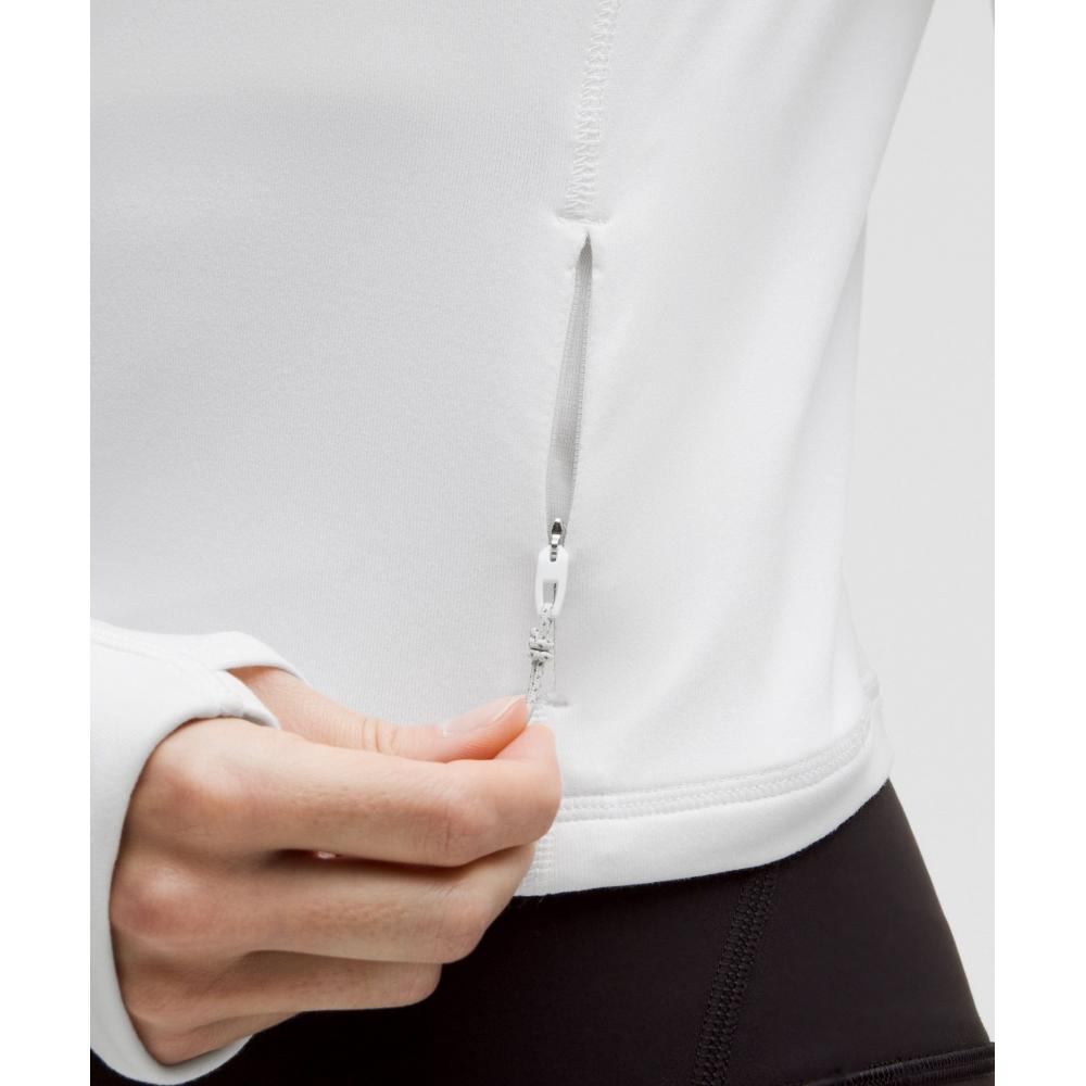 Lululemon It S Rulu Cropped Half Zip  Updated whIte