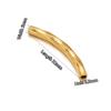 10pcs Stainless Steel Connectors Curved Tube for Jewelry Making Gold Color Straight Beads Bracelet Necklace DIY Jewelry Finding