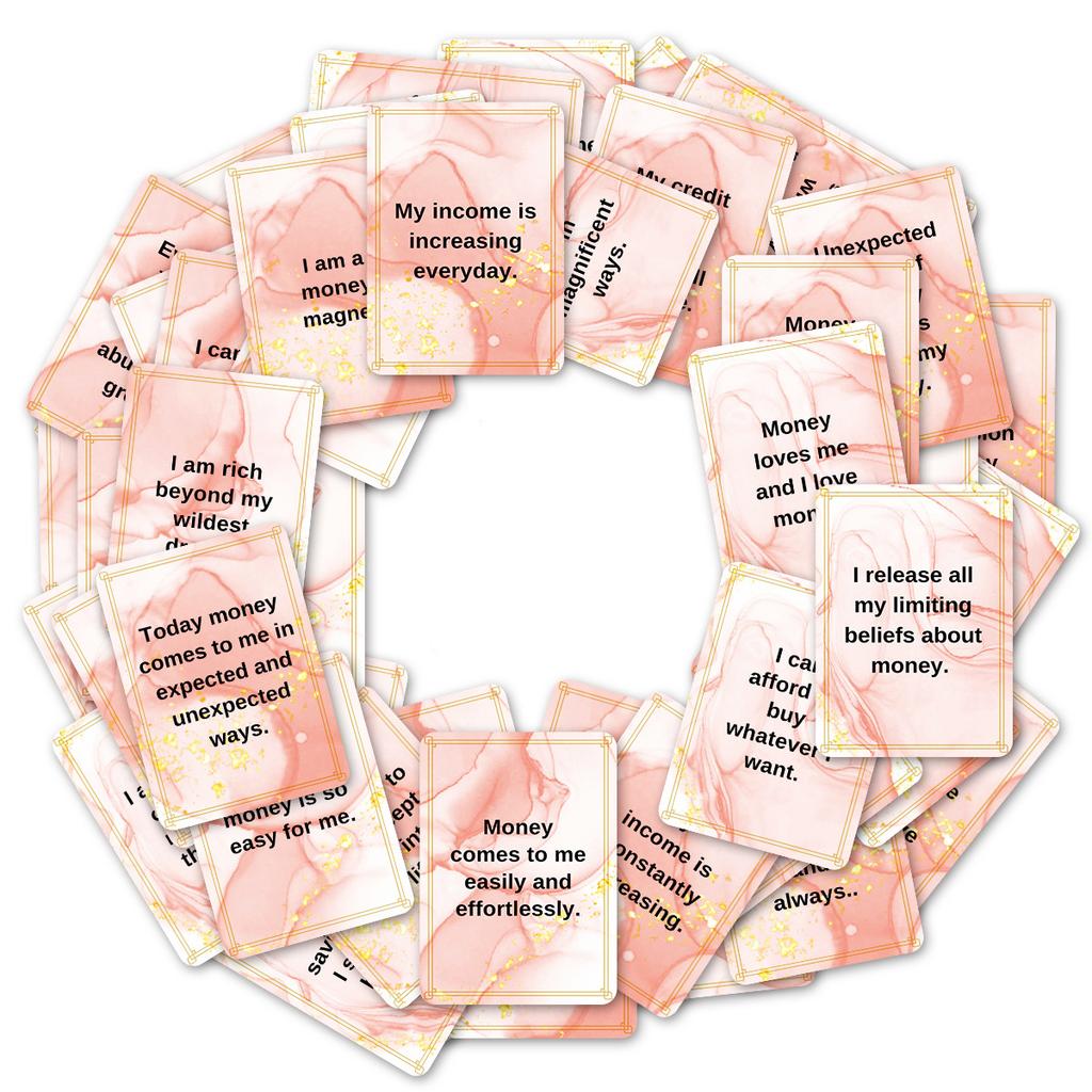 50 Stück Frauen Affirmationskarten, Tägliche Positive Zitate, Selbstermutigungs-Motivationskarten für Mentales Wohlbefinden, Geschenkidee