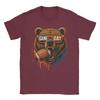 Game Day Bear Men T Shirt  Vintage Tee Shirt Short Sleeve Round Neck TShirt 100 Cotton Gift Idea Tops