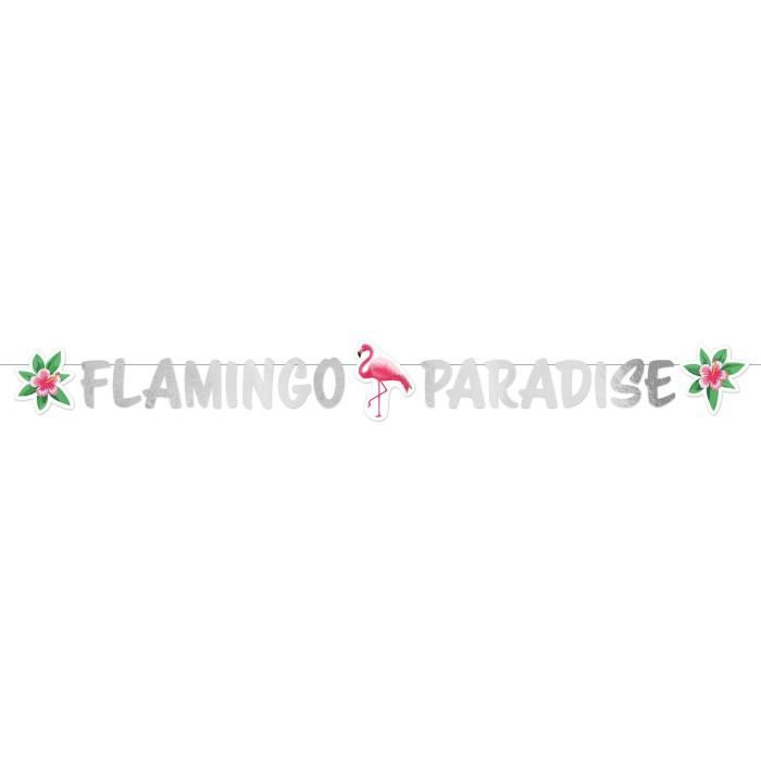 AMSCAN Guirlande Lettres Flamant rose 90 cm