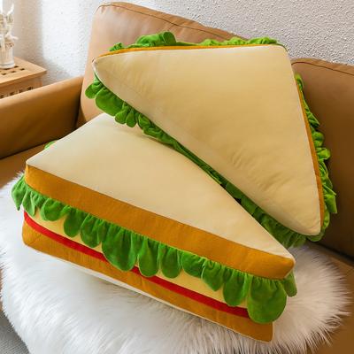 Simulated Sandwich Pillow Plush Toy Large Sofa Cushion Creative Gift for Girls