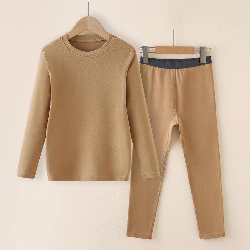 

Теплый детский комплект термобелья Ginger с антибактериальными вставками из кашемира и шелка, для девочек и мальчиков, возраст 7 лет, осень/зима. 130