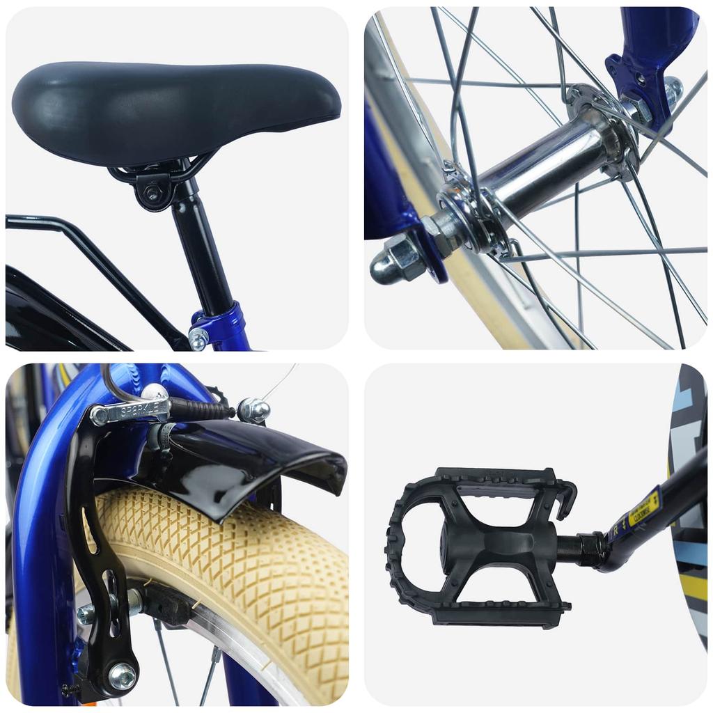 Kids  Bicycle 20 Inch for Ages 6 11 Dark Blue