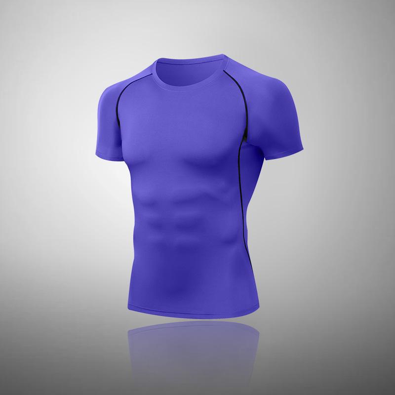 Men's High-Elastic Compression Sports Leggings: Quick-Dry, Long Pants for Running, Basketball & Fitness.