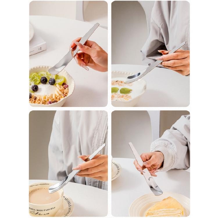 4Pcs Refined 316 Nonrust Steel Ice Creams Spoon Heat Resistant Dessert Cutlery For Daily Use And Entertaining Guests