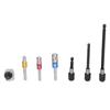 7Pcs Socket Adapter Hex Shank Metal Colourful Screwdriver Bit Holder Extension Set Kit