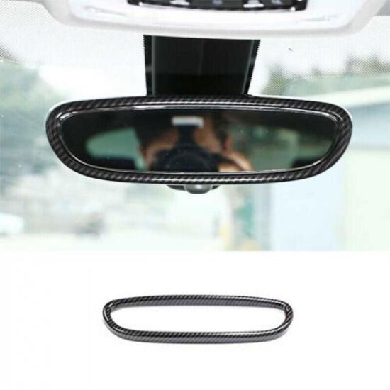 For BMW F20 F21 F22 F23 Carbon Fiber Style Interior Console Rearview Mirror Trim