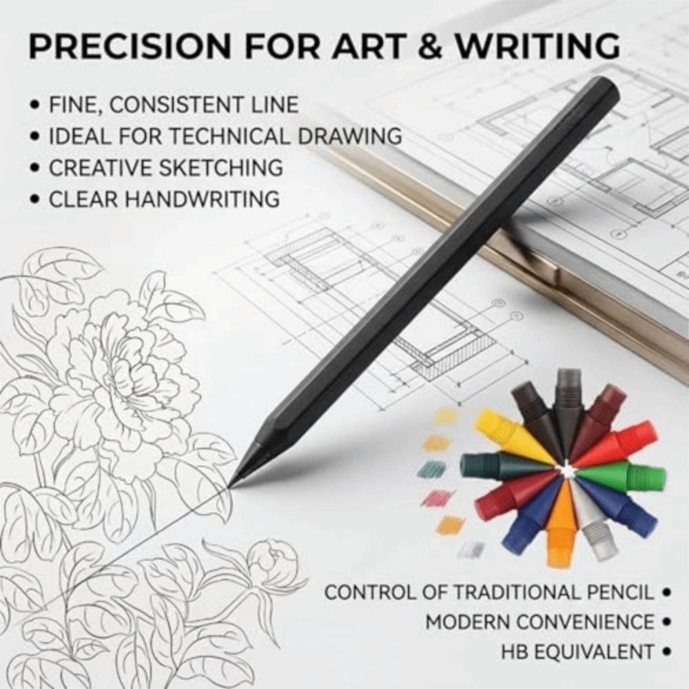 Reusable Eternal No Ink Pen Smooth Friction No Ink Pencil Forever Pencil  Writing Instrument