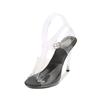 Women’s Sandals Fashion Transparent Crystal Heel Women‘s Shoes Large Size 35-43 Fish Mouth Party Wedding Shoes