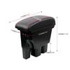 USB Port Leather Armrest & Console Storage Box for Jimny JB64/JB74 Models
