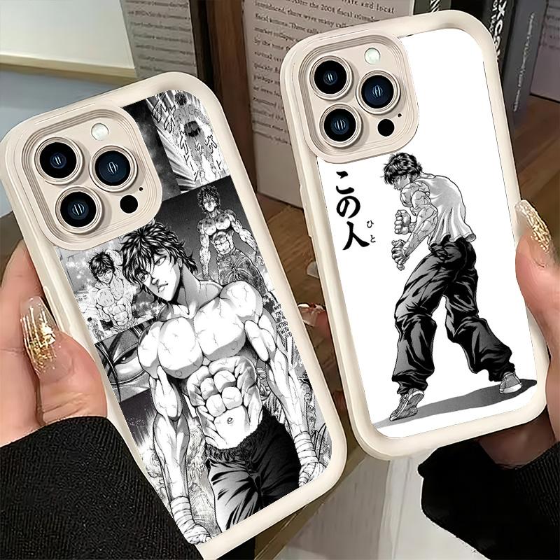 Phone Case for iPhone 17 Air 16E 15 16 Pro Max Baki the Grappler Anime Cover 14 Plus 13 12 Mini Soft Shell Silicone Fundas
