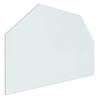 VidaXL Glass Plate for Hexagonal Fireplace 80x50 Cm 324139