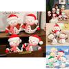 Adorable Plush Snowman Doll For Bedroom Decor Soft Stuffed Toy For Kids Christmas Gift