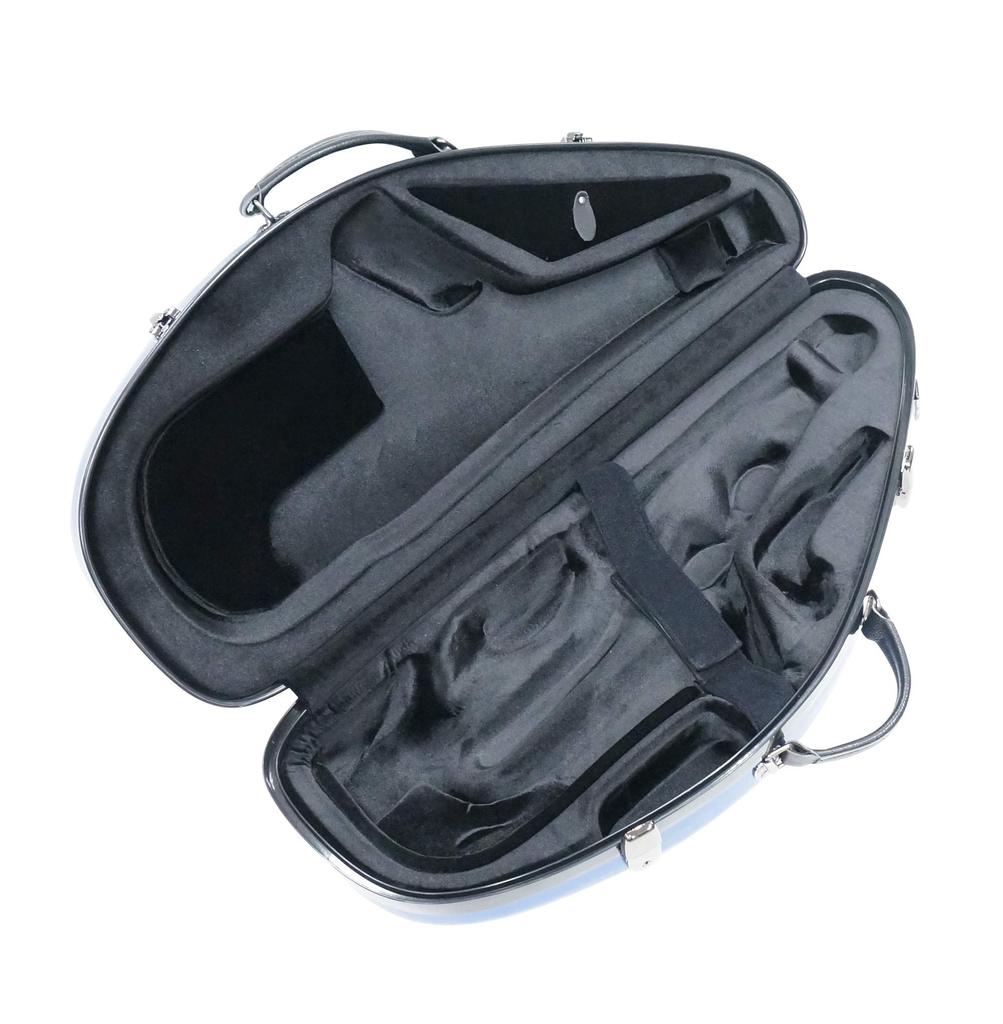 Vivace Husă de saxofon alto din policarbonat, culoare roz satinat, exterior