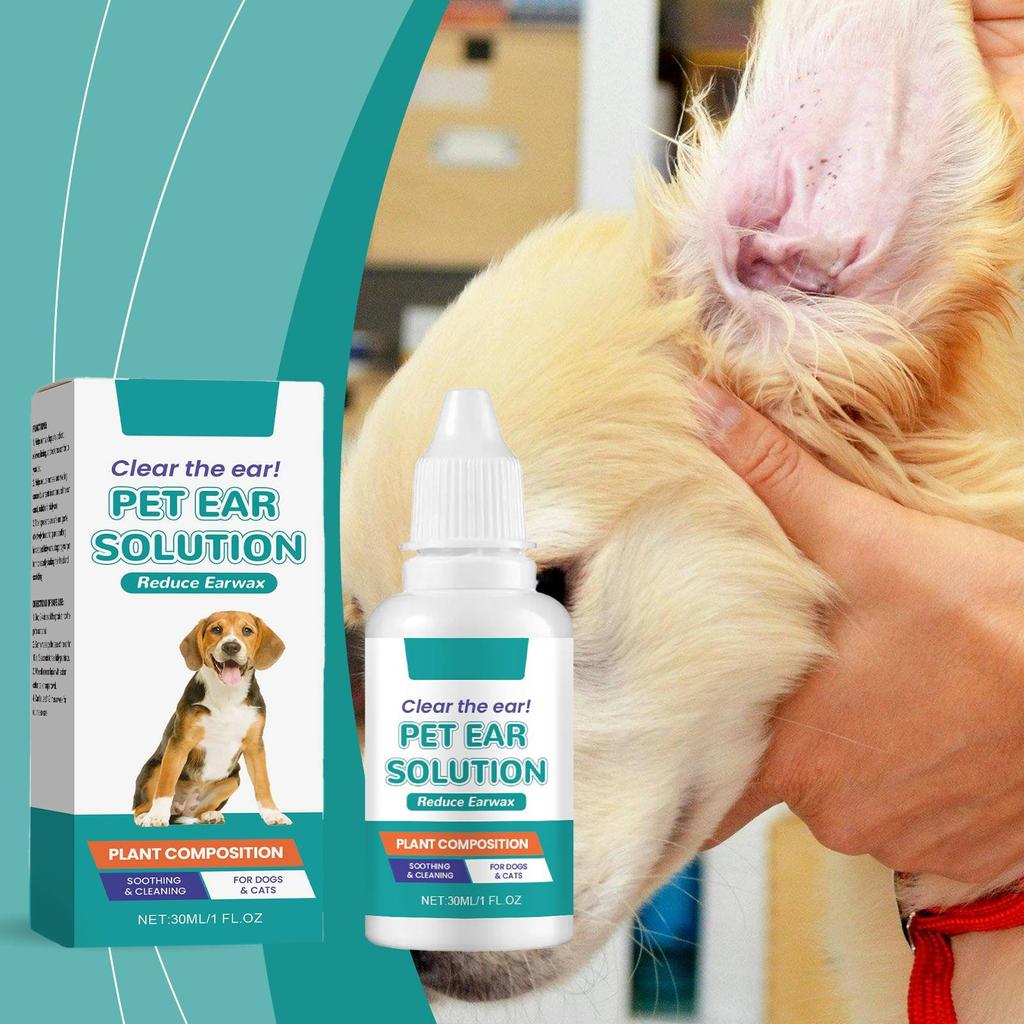 Pet Ear Cleanser Ear Cleanser Pet Ear Cleanses Hydratační a zklidňující ušní kanálky Vyživující přípravek na čištění uší, 30 ml