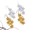 Elegant Silver Camellia Flower Earrings for Women - Non-Fading, Socialite Style, Cute and Sweet