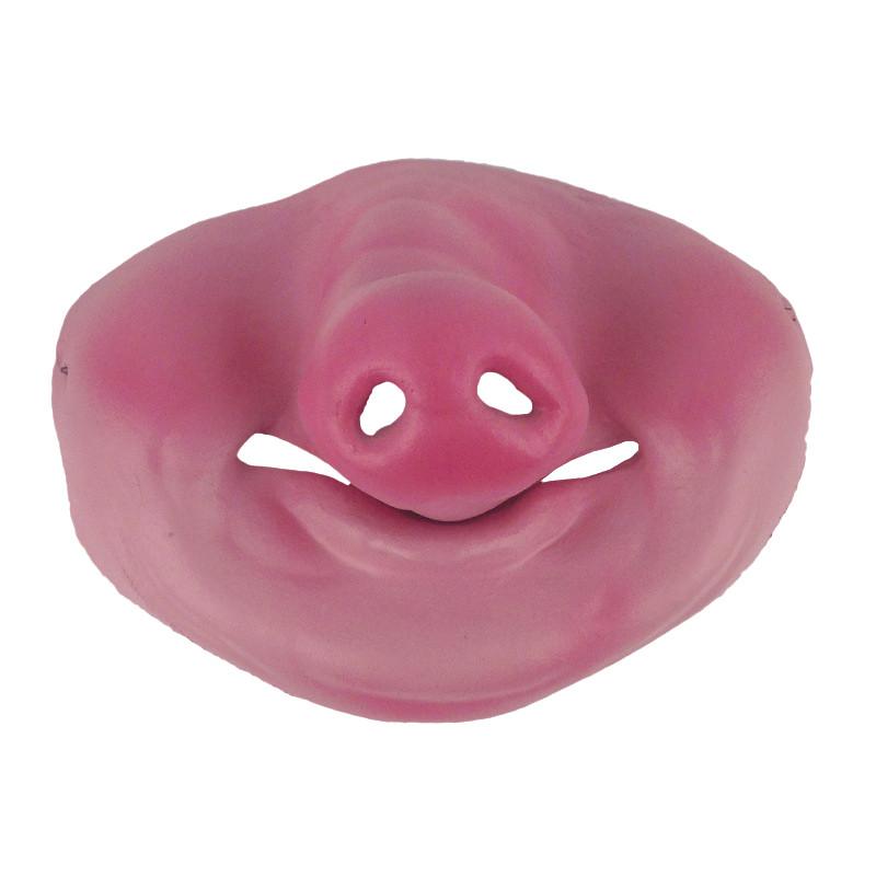 Hilarious Halloween Half Face Mask With Comical Pig Nose For Costume Fun