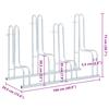 Vidaxl Stand for 4 Bicycles, Freestanding, Galvanized Steel