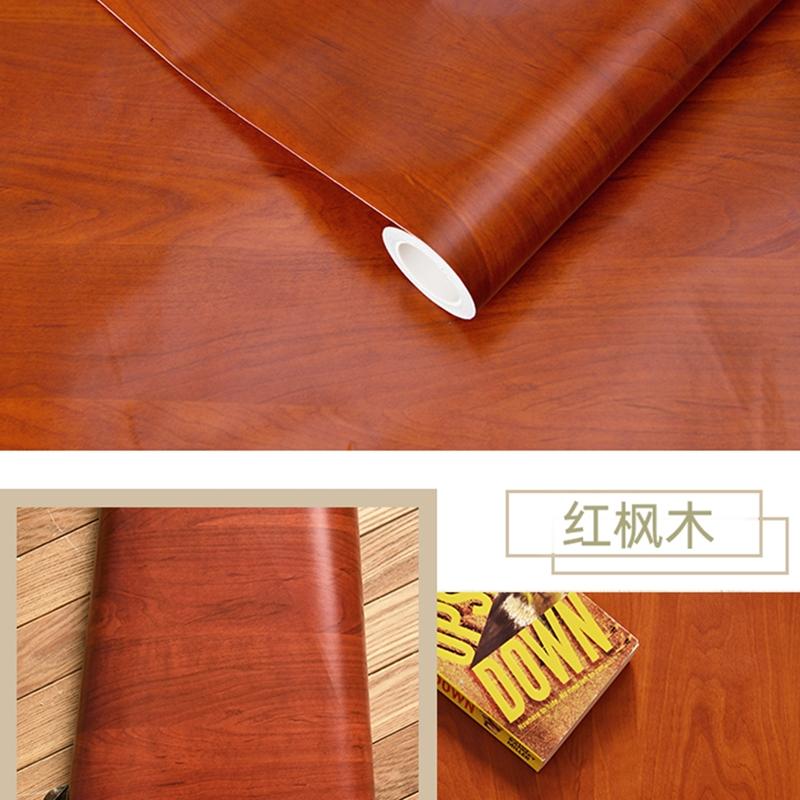 Waterproof Wood Vinyl Wallpaper Roll Self Adhesive Decor Contact Paper Doors Cabinet Desktop Modern Furniture Decorative Sticker