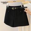 Women's High-Waist Wide-Leg Casual Suit Shorts