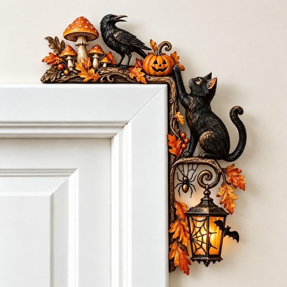 Wooden Door Topper Double-sided Printing Door Frame Decoration Animal Door Corner Decor Bar