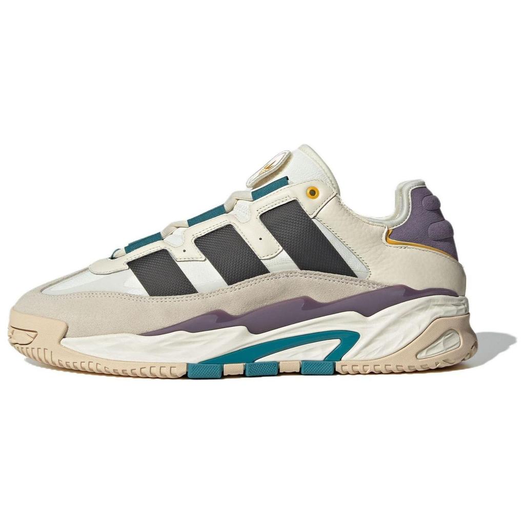 adidas Originals Niteball 1.0 Stoff Runde Spitze Schnürung Niedrig geschnitten Lifestyle Sneaker Unisex Sneaker Hellgrau ID1120