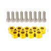 9pcs M8 Aluminum Fender Washers Bolt For Honda Civic B/D/K Series Air Inlet Manifold Engine Screws Decorative Gasket