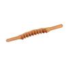 Bastoncino Gua Sha in Legno Doppia Fila 20 Sfere Strumento Massaggiante Punti Trigger per Muscoli Collo Schiena Faggio 20