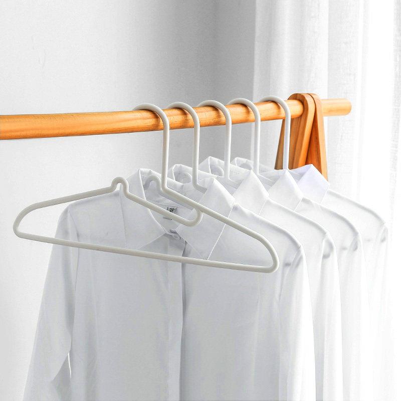No-Trace Anti-Slip Clothes Hanger for Home Use Nordic Style Plastic Clothes Drying Rack for T-Shirts In Wardrobe/Closet