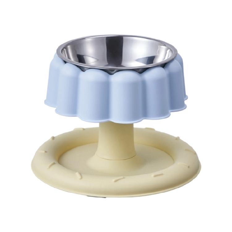 Comfort Feeding Elevated Bowl Stainless Steel Antislip Detachable Design for Pet Neck Health and Hygiene
