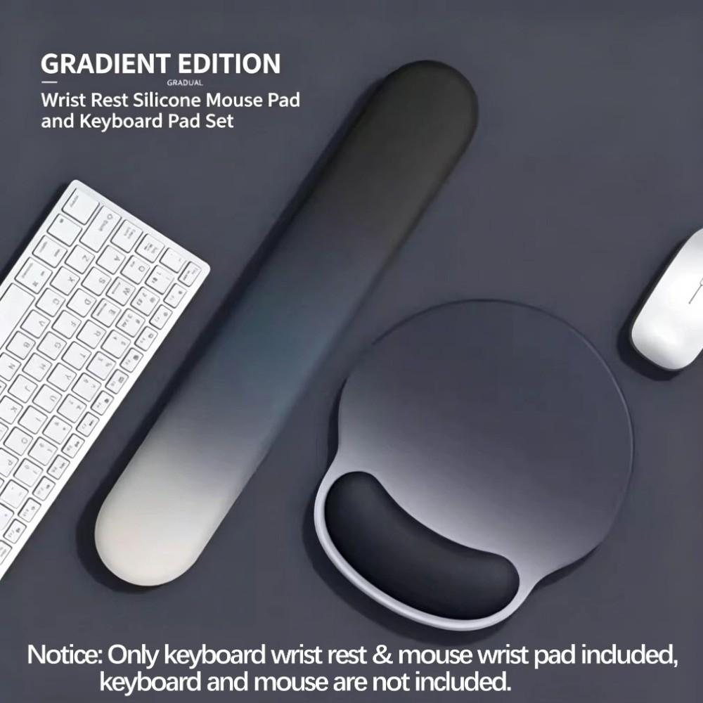 Memory Foam Keyboard Wrist Rest Set Rubber Ergonomic Wrist Rest Laptop Accessories