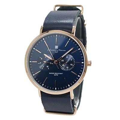 Salvatore Marra Kuvars Unisex Saat SM15117-PGNVPG Lacivert