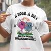 A Book Day T Shirt Read More Bookworm Librarian Lover Retro Bookish Reading Reader Vintage Breathable Fashion Stretched