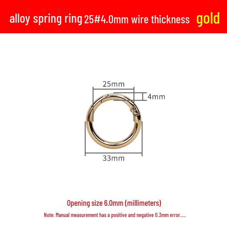 Federring Zinklegierung Handtaschenschließe - Großer runder Haken für Schmuck & Accessoires