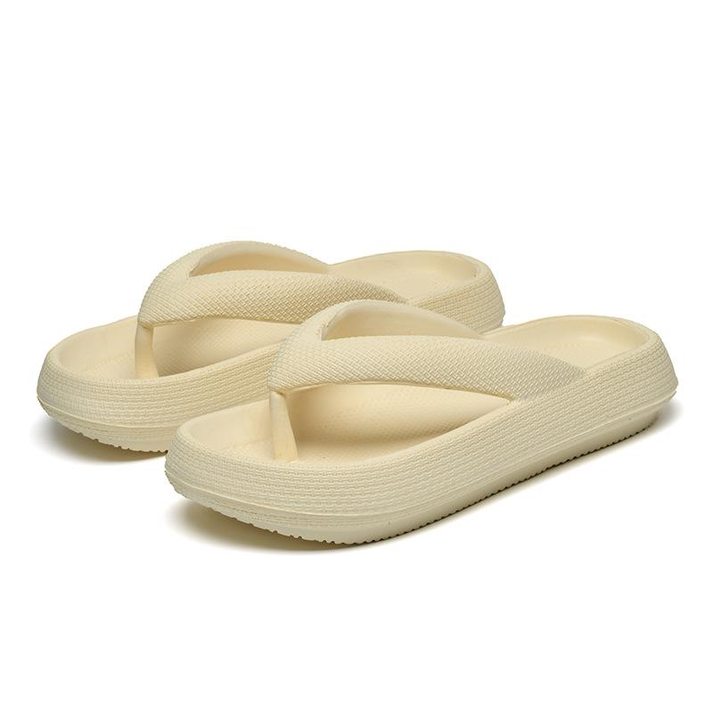 Unisex Thick-Soled Summer Flip-Flops: Breathable, Non-Slip, Soft Sole