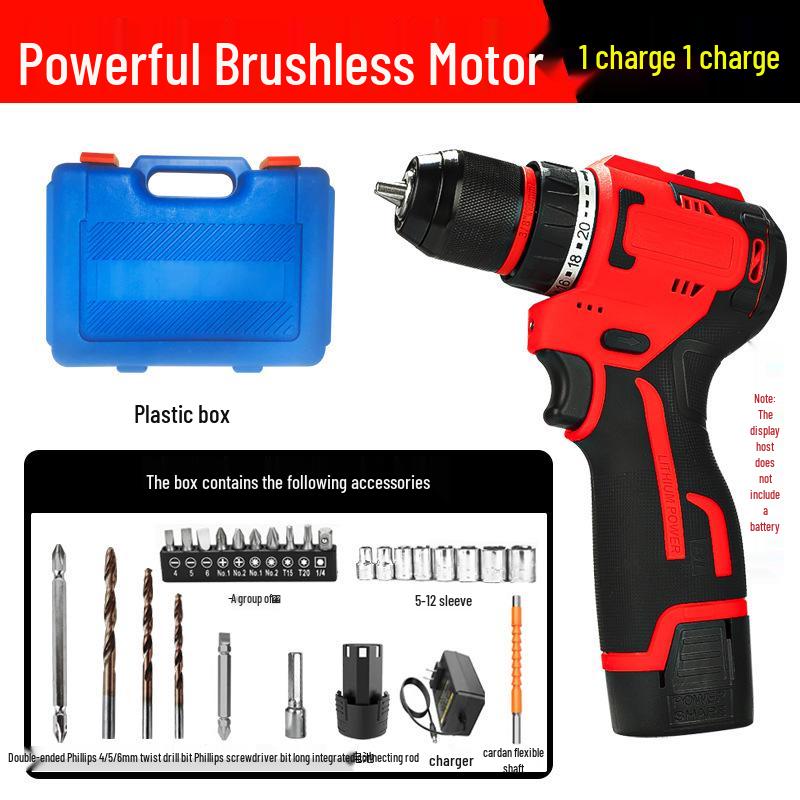 16.8V High Power Brushless Electric Screwdriver with 10mm Metal Ratchet