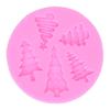 Silicona de Grado Alimenticio Molde de Silicona para Fondant Cavidades de Árbol Molde para Hornear DIY Fabricación de Caramelos