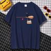 New 2026 Unisex 100 Pure Cotton Shortsleeved Tshirt with A Black Cat Pattern Print on A Unisexs Magic Broom and A Streetwear Top