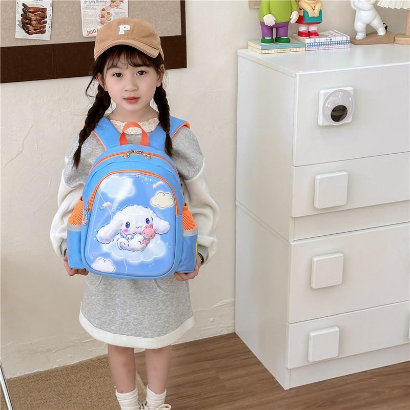 Kindergarten Primary School Students Schoolbag Cute Fun Cartoon Foreign Style Contrasting Color Children'S Backpack Anti-Lost Children'S Bag