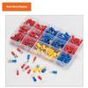 280Pcs Insulated Ring Terminals Assorted Kit Cold Press Electrical Wire Crimp Connectors