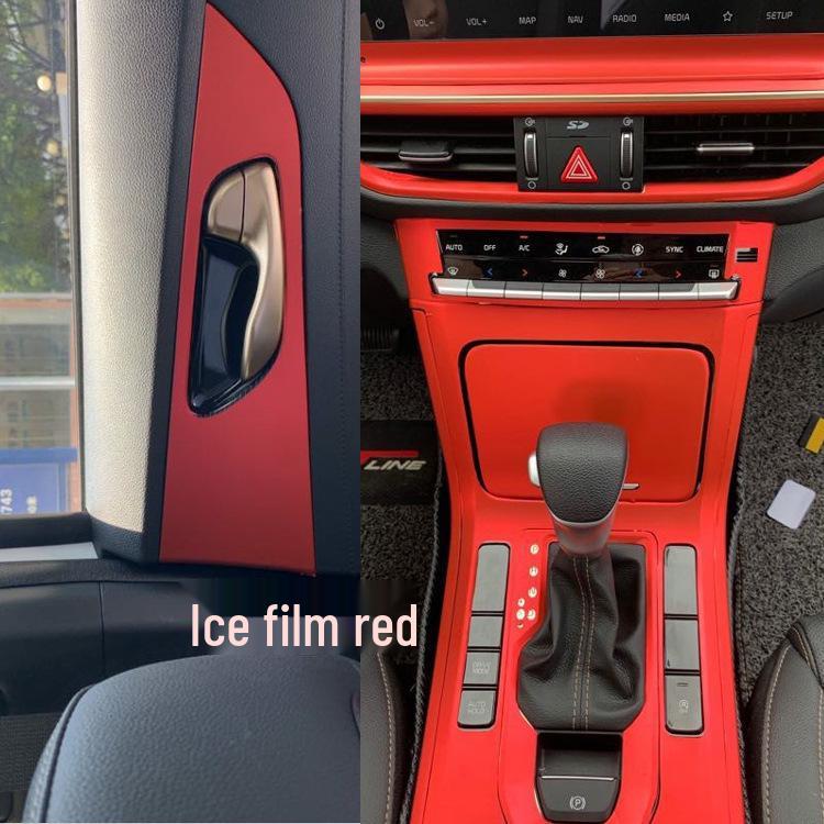 Kia K3 2019 Interior Carbon Fiber Gear Console Decal