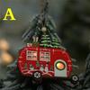1 Pcs LED Light Christmas Tree Star Car Wooden Pendants Ornaments Xmas DIY Kids Gift for Home Party Decoration Accessories