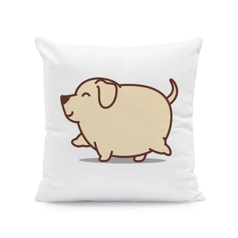 Fun Corgi Cartoon Pillowcase Car Ornaments Office Living Room Sofa Home Pillowcase