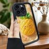 Phone Case: 2D Flat Design, Suitable for iPhone 18 17 16 15 14 13 Pro Protective Case, Smiley Pineapple, Perfect Holiday Gift for Christmas and Hallow
