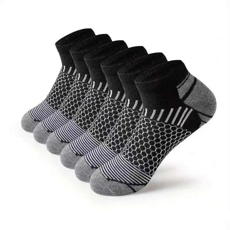1 Pairs Mens Short Sports Socks Four Season For Running Breathable Casual Soft Comfortable Polyester Sports Socks
