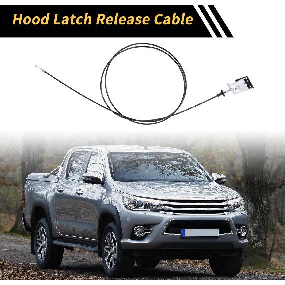 1 Pcs Hood Latch Release Cable for Toyota Tacoma 1996-2004 Front Hood Release Cable Hood Lock Control Cable No.5363004020 Black